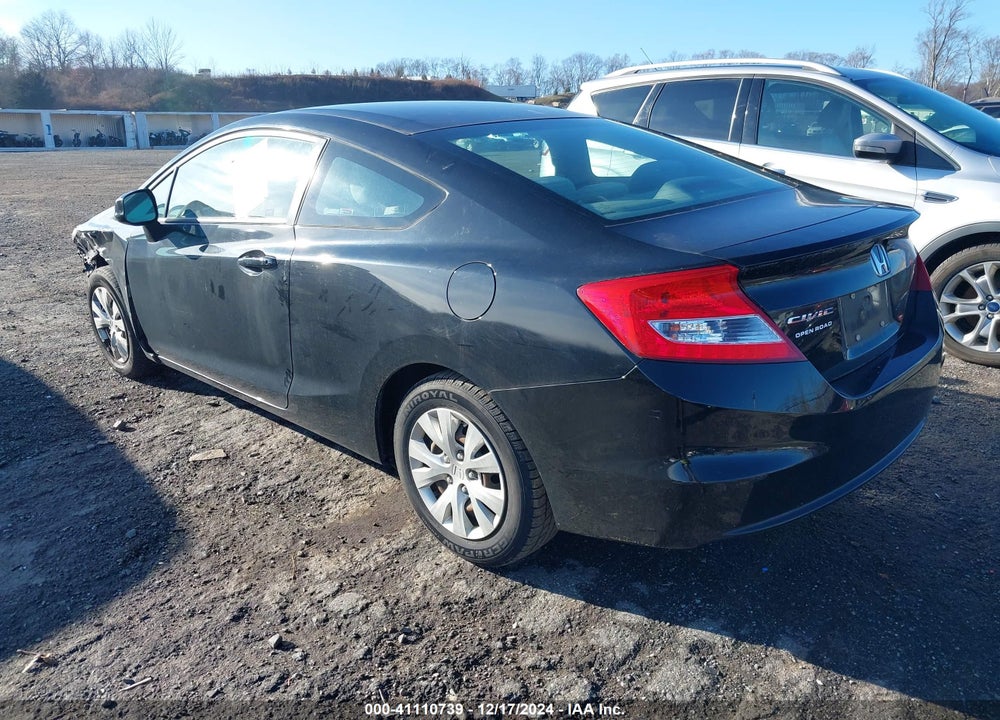 2012 HONDA CIVIC VIN: 2HGFG3B5XCH554941