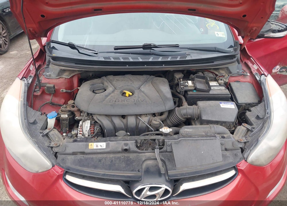 2012 HYUNDAI ELANTRA LIMITED PZEV VIN: KMHDH4AE2CU443853