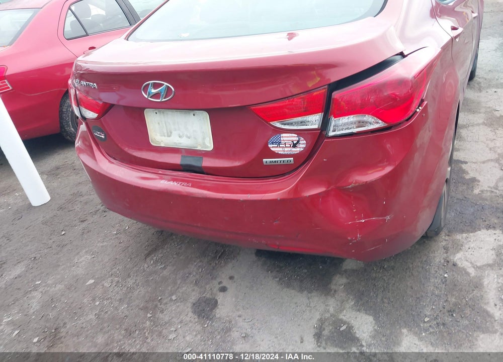 2012 HYUNDAI ELANTRA LIMITED PZEV VIN: KMHDH4AE2CU443853