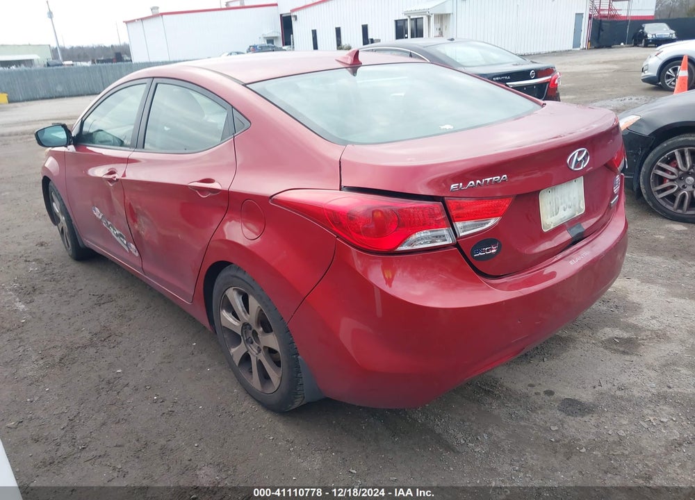 2012 HYUNDAI ELANTRA LIMITED PZEV VIN: KMHDH4AE2CU443853