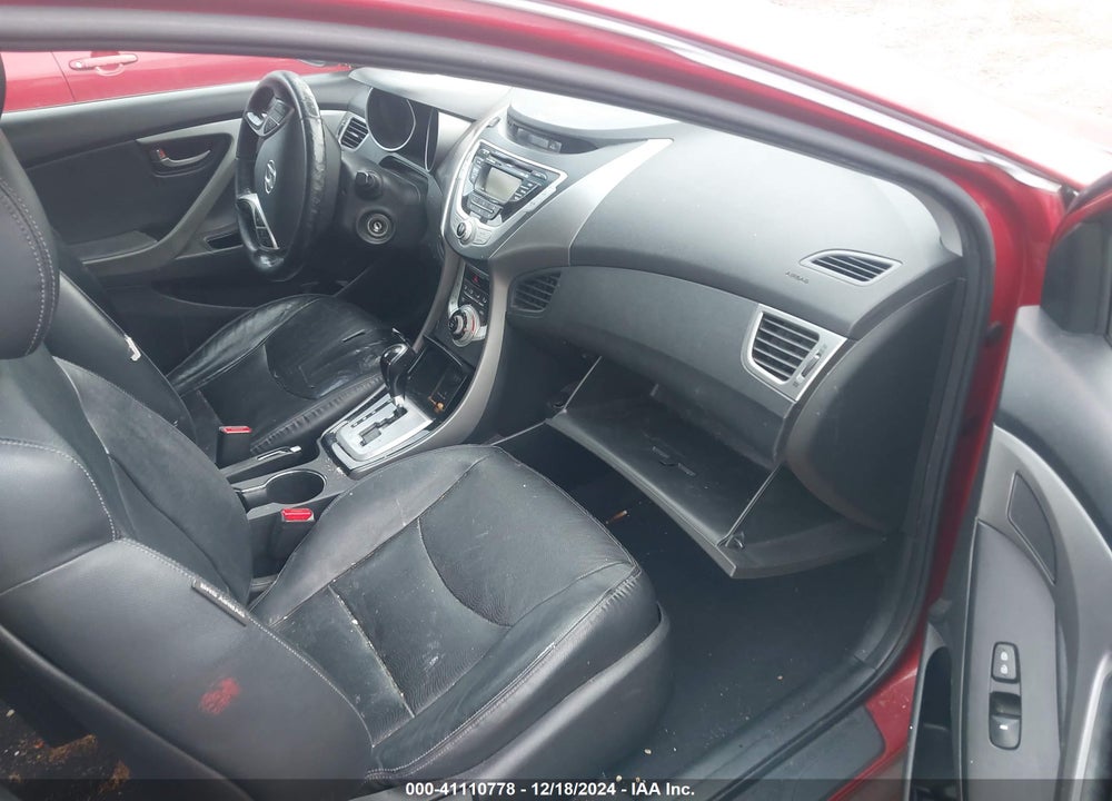 2012 HYUNDAI ELANTRA LIMITED PZEV VIN: KMHDH4AE2CU443853