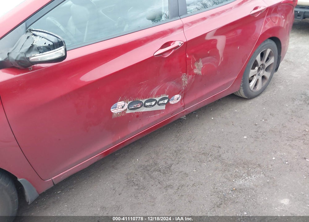 2012 HYUNDAI ELANTRA LIMITED PZEV VIN: KMHDH4AE2CU443853