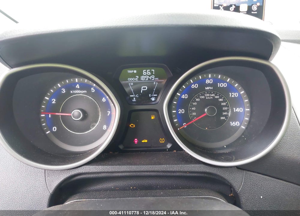 2012 HYUNDAI ELANTRA LIMITED PZEV VIN: KMHDH4AE2CU443853