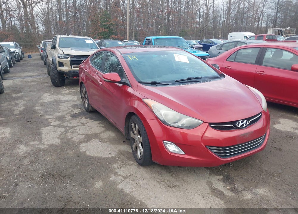 2012 HYUNDAI ELANTRA LIMITED PZEV VIN: KMHDH4AE2CU443853