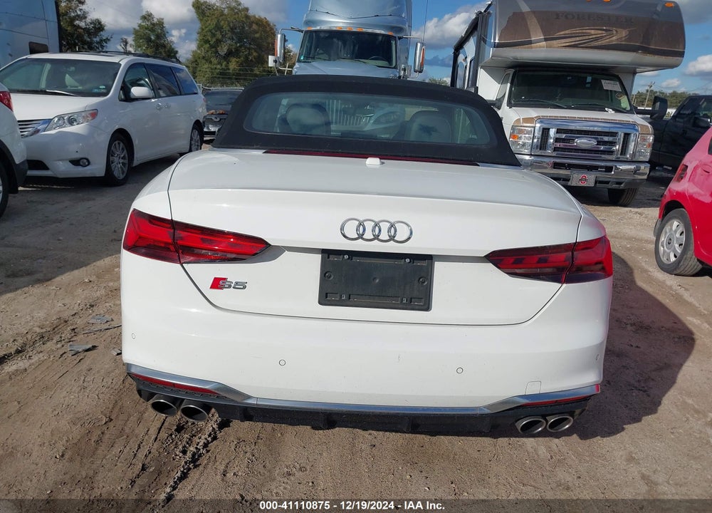 2022 AUDI S5 CABRIOLET VIN: WAUY4GF50NN002230