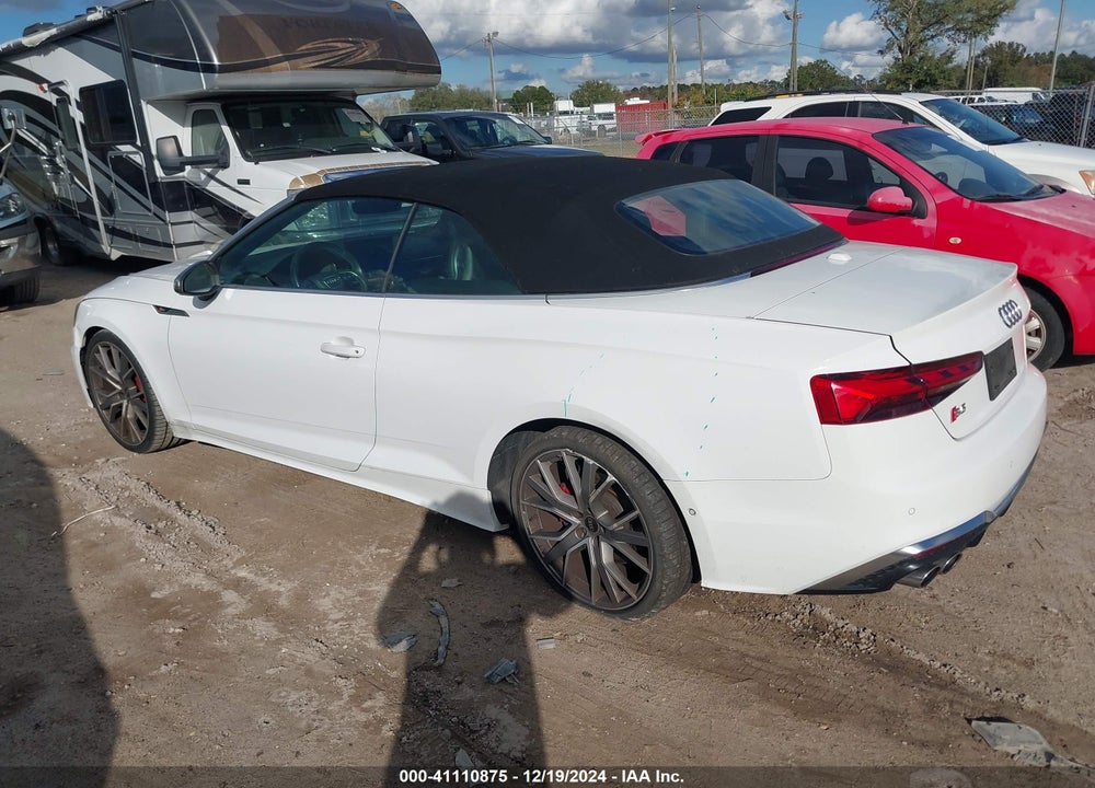 2022 AUDI S5 CABRIOLET VIN: WAUY4GF50NN002230