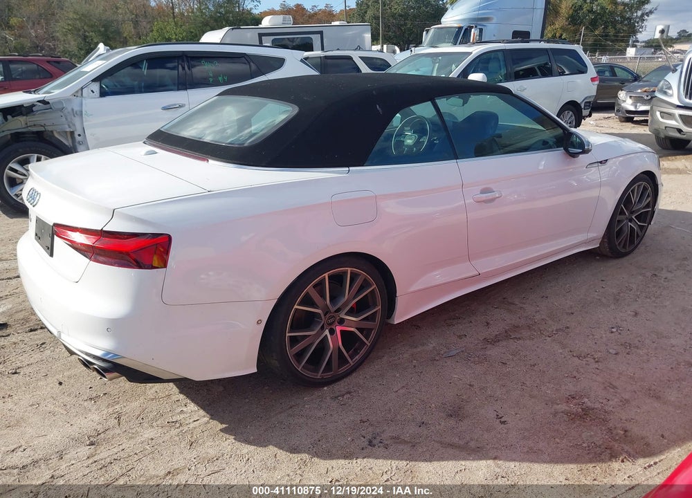 2022 AUDI S5 CABRIOLET VIN: WAUY4GF50NN002230