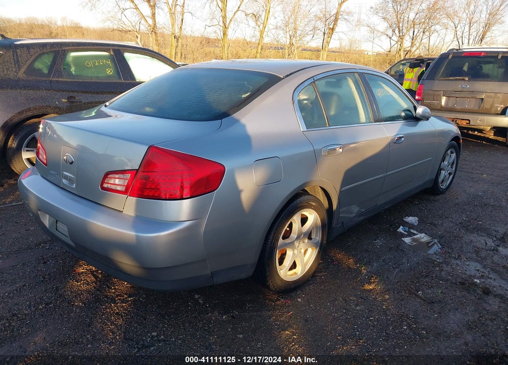 2003 INFINITI G35 LUXURY LEATHER VIN: JNKCV51E13M022591