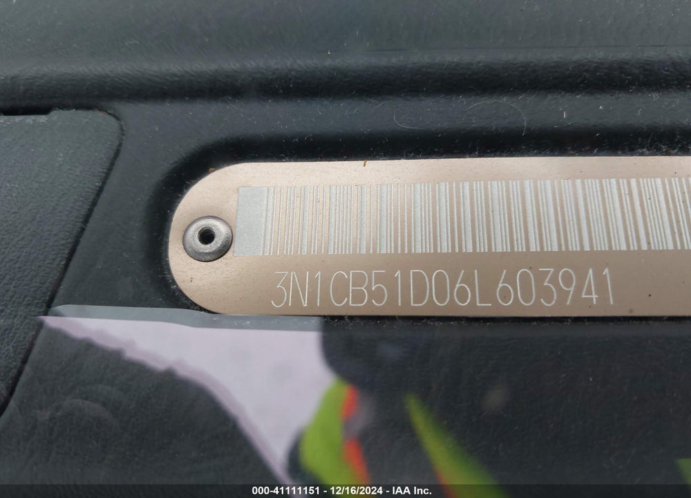 2006 NISSAN SENTRA 1.8S VIN: 3N1CB51D06L603941