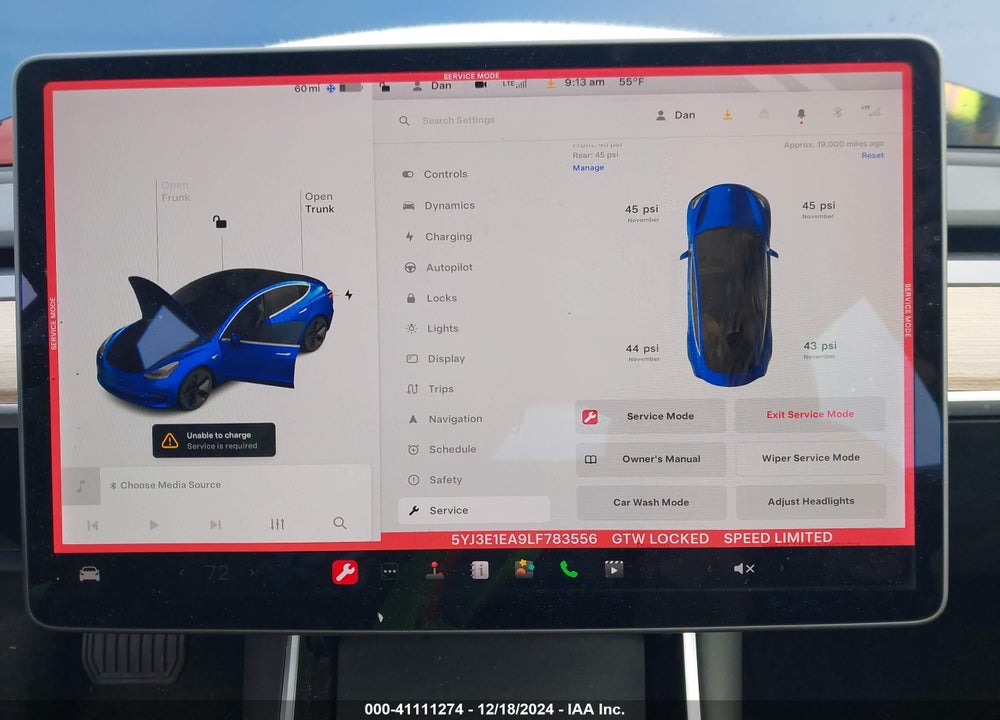 2020 TESLA MODEL 3 STANDARD RANGE PLUS REAR-WHEEL DRIVE/STANDARD RANGE REAR-WHEEL DRIVE VIN: 5YJ3E1EA9LF783556