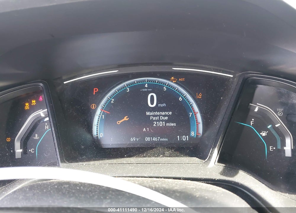 2019 HONDA CIVIC VIN: 2HGFC2F62KH584247