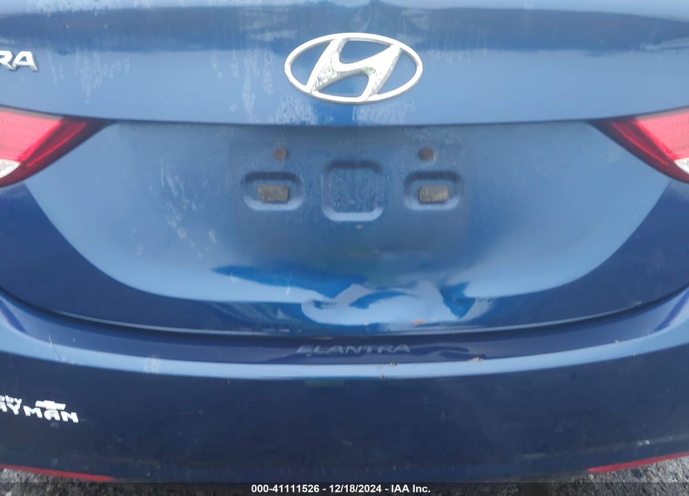 2013 HYUNDAI ELANTRA GLS VIN: KMHDH4AE2DU499681
