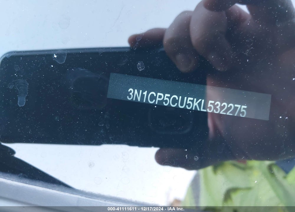2019 NISSAN KICKS SV VIN: 3N1CP5CU5KL532275