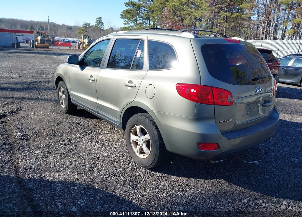 2007 HYUNDAI SANTA FE GLS VIN: 5NMSG13D37H089808
