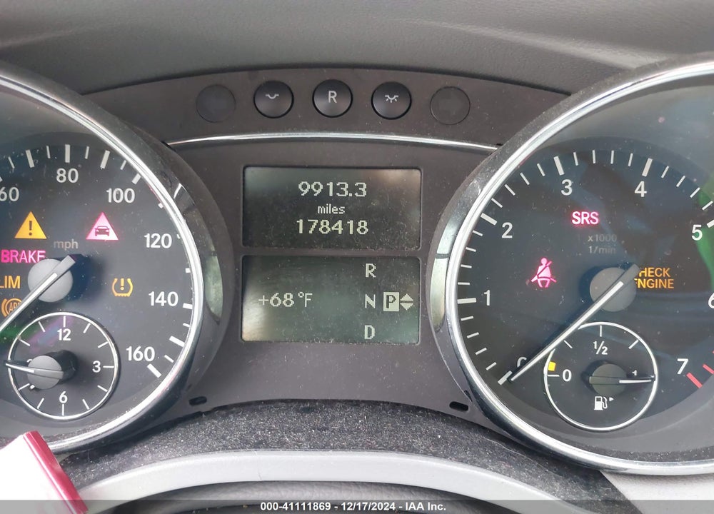 2007 MERCEDES-BENZ R VIN: 4JGCB65E37A050308