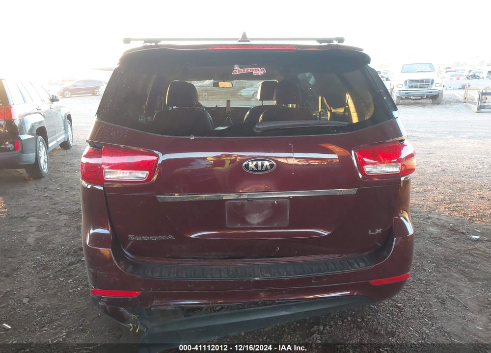 2017 KIA SEDONA LX VIN: KNDMB5C10H6315094