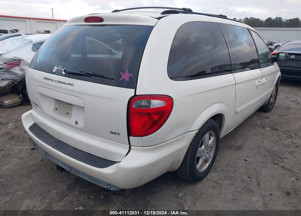 2007 DODGE GRAND CARAVAN SXT VIN: 2D8GP44L27R329919