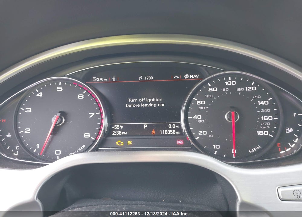 2013 AUDI A8 4.0T VIN: WAUA2AFD9DN030358