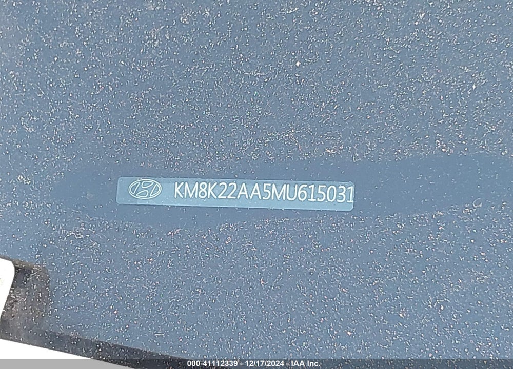 2021 HYUNDAI KONA SEL VIN: KM8K22AA5MU615031