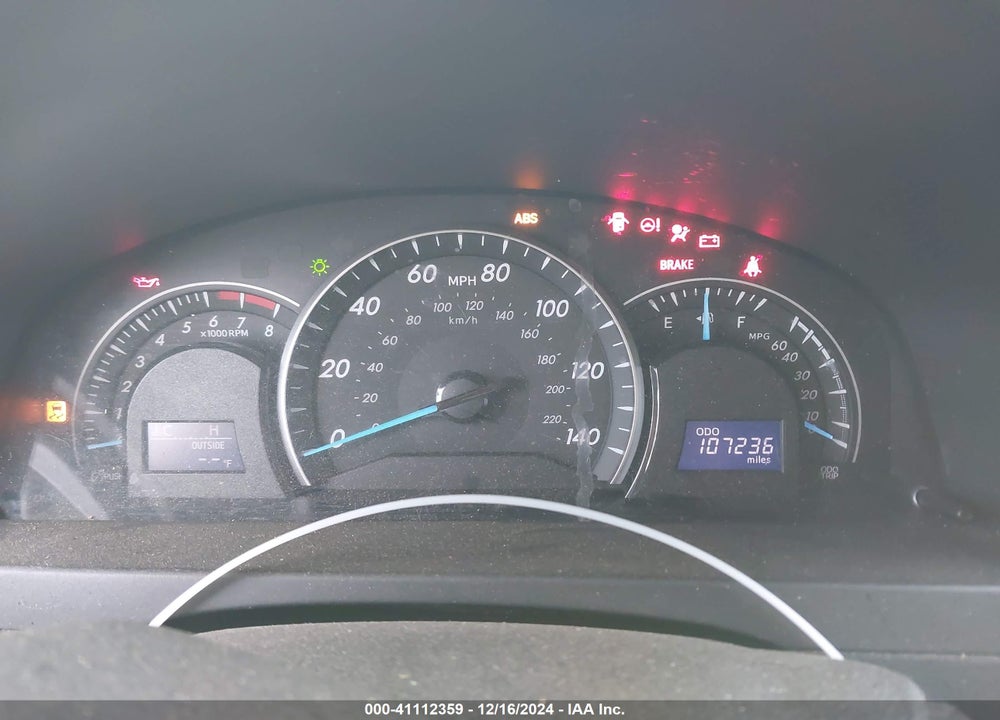 2012 TOYOTA CAMRY LE VIN: 4T4BF1FKXCR199613