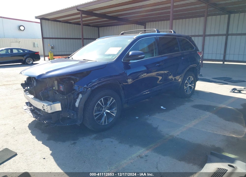 2016 TOYOTA HIGHLANDER XLE V6 VIN: 5TDKKRFH0GS170743