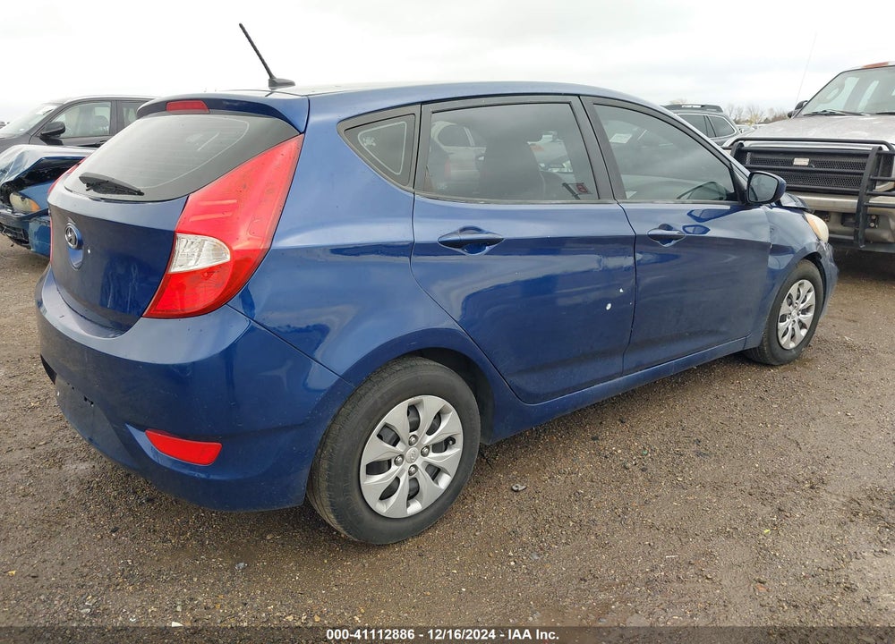 2016 HYUNDAI ACCENT VIN: KMHCT5AE8GU278526