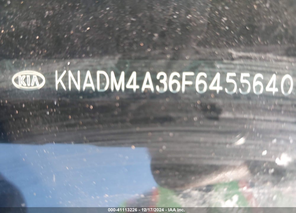 2015 KIA RIO LX VIN: KNADM4A36F6455640