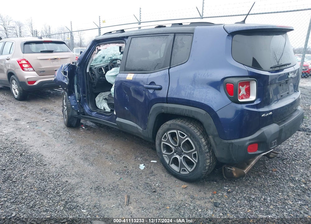 2017 JEEP RENEGADE LIMITED 4X4 VIN: ZACCJBDB9HPF01279