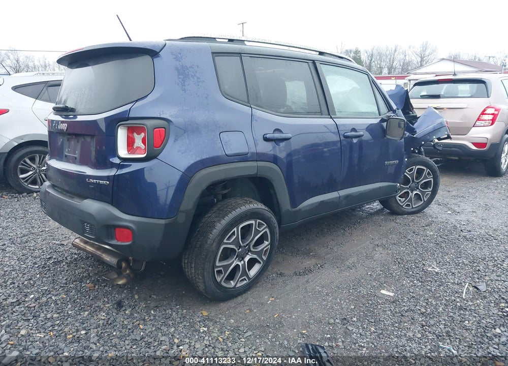 2017 JEEP RENEGADE LIMITED 4X4 VIN: ZACCJBDB9HPF01279