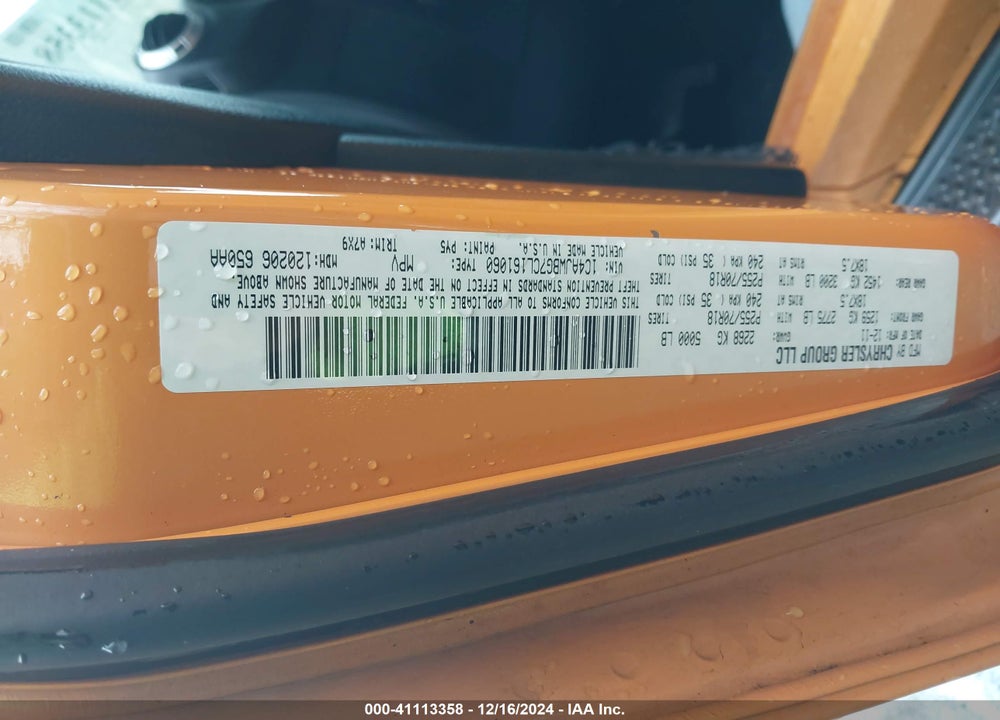 2012 JEEP WRANGLER SAHARA VIN: 1C4AJWBG7CL161060