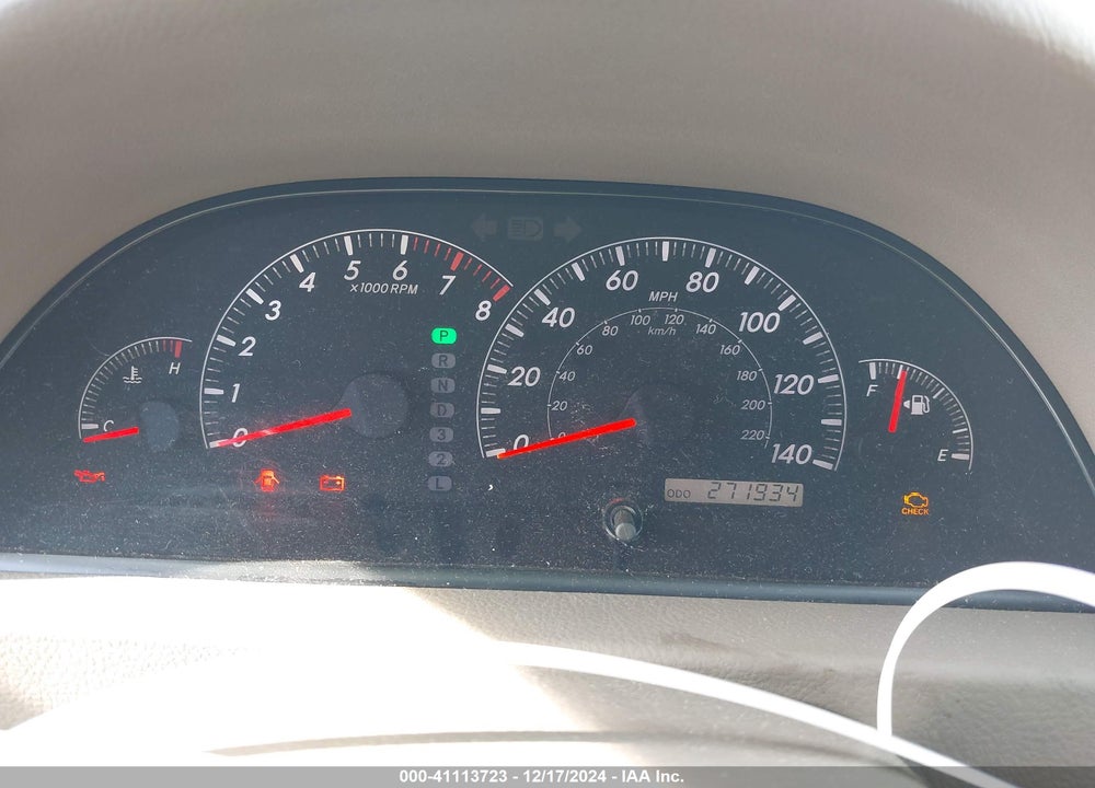 2006 TOYOTA CAMRY XLE VIN: 4T1BE30K86U109140