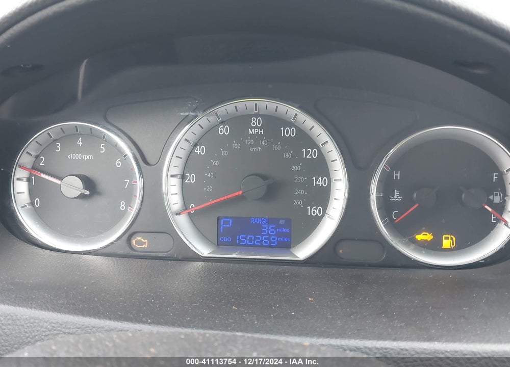 2009 HYUNDAI SONATA SE V6 VIN: 5NPEU46F09H439888