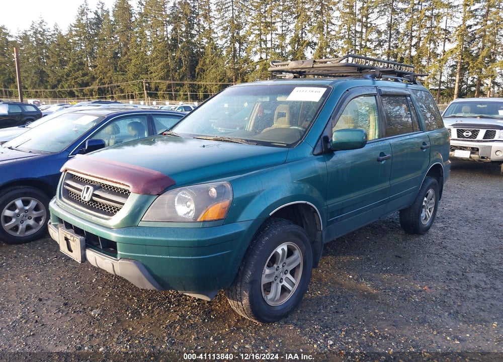 2003 HONDA PILOT EX VIN: 2HKYF184X3H508580