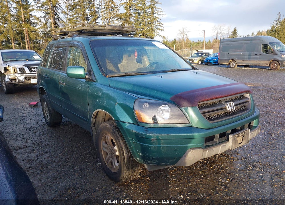 2003 HONDA PILOT EX VIN: 2HKYF184X3H508580