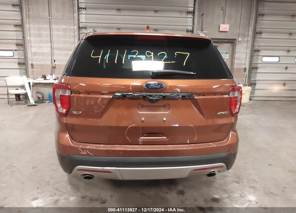 2017 FORD EXPLORER XLT VIN: 1FM5K8D86HGA56313