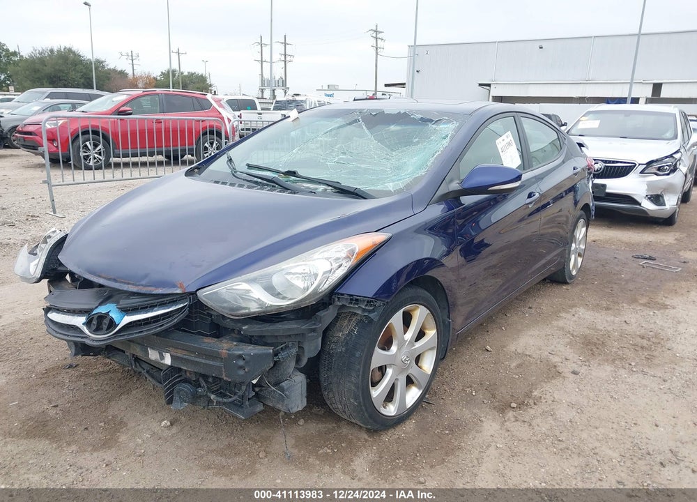 2013 HYUNDAI ELANTRA LIMITED VIN: 5NPDH4AE8DH181496
