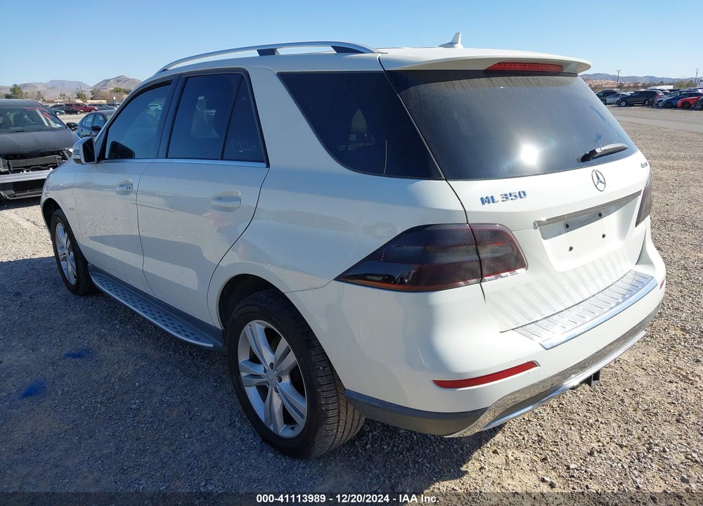 2012 MERCEDES-BENZ ML 350 4MATIC VIN: 4JGDA5HB8CA045196