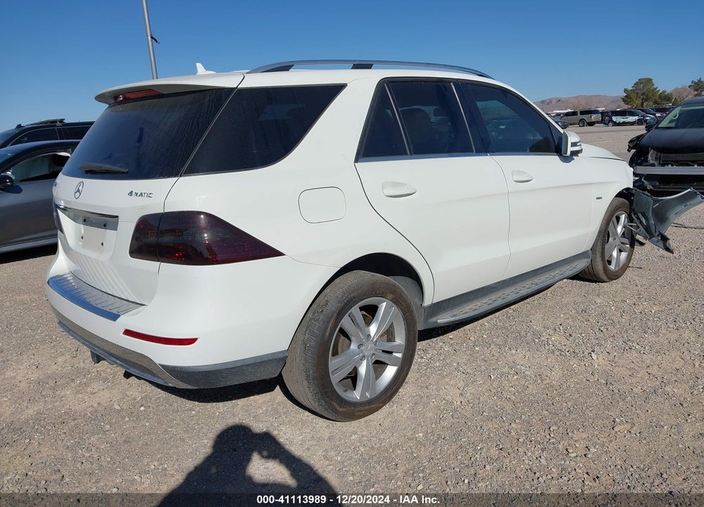 2012 MERCEDES-BENZ ML 350 4MATIC VIN: 4JGDA5HB8CA045196