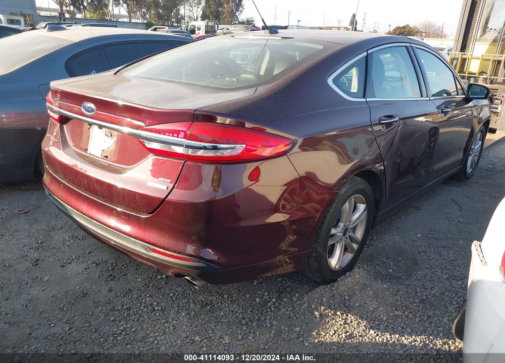 2018 FORD FUSION SE VIN: 3FA6P0HD6JR166334