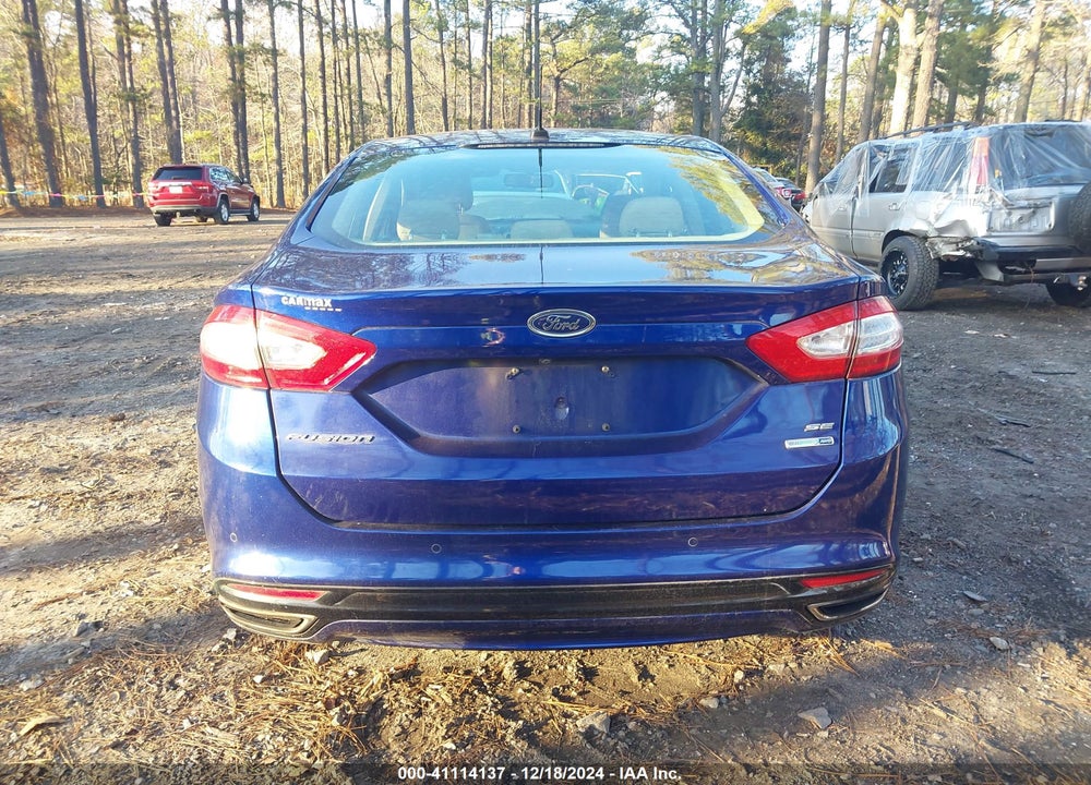 2016 FORD FUSION SE VIN: 3FA6P0T90GR348803