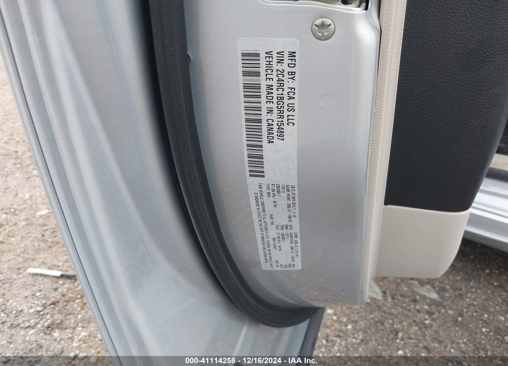 2024 CHRYSLER PACIFICA TOURING L VIN: 2C4RC1BG5RR154897