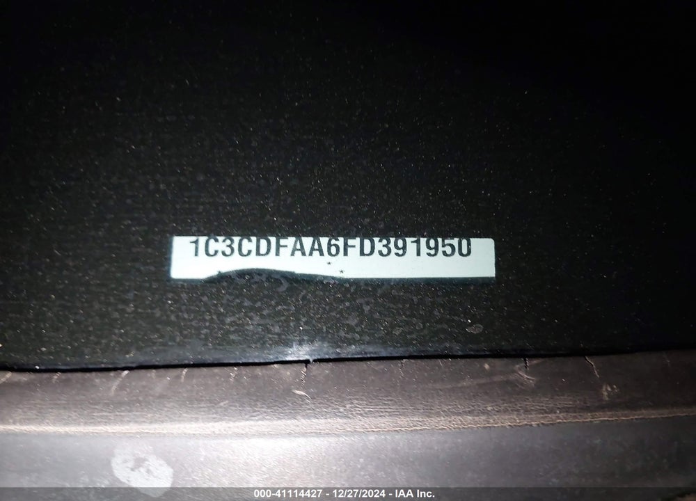 2015 DODGE DART SE VIN: 1C3CDFAA6FD391950