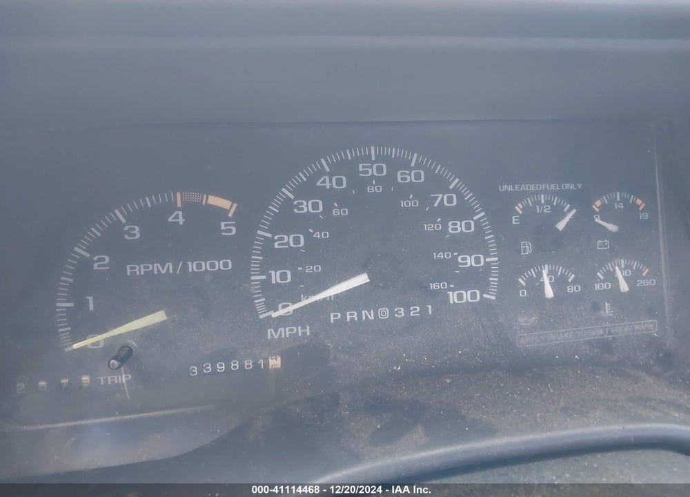 1995 GMC SIERRA K2500 VIN: 1GTGK24KXSE520258