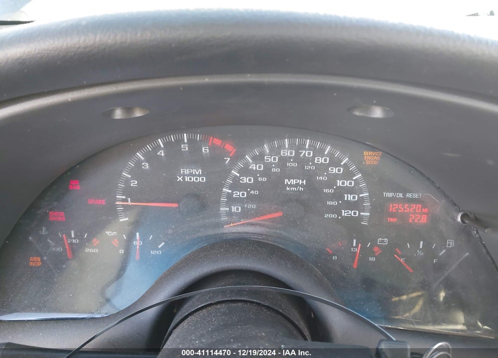 2001 CHEVROLET CAMARO VIN: 2G1FP22KX12108411