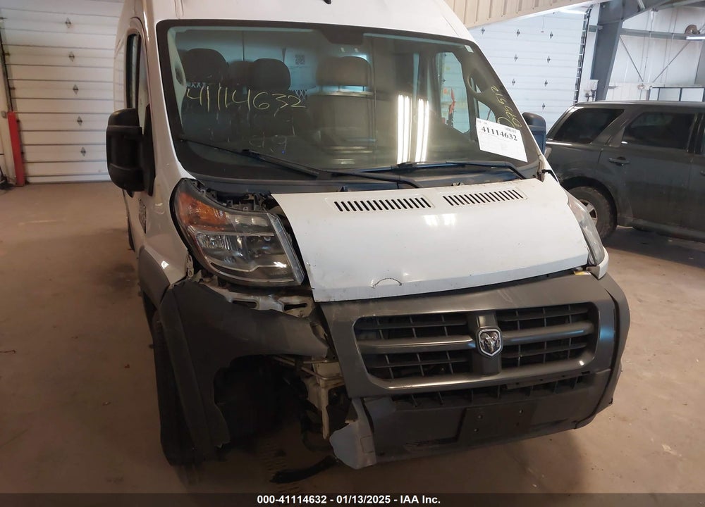 2018 RAM PROMASTER 2500 HIGH ROOF 159 WB VIN: 3C6TRVDG0JE110201
