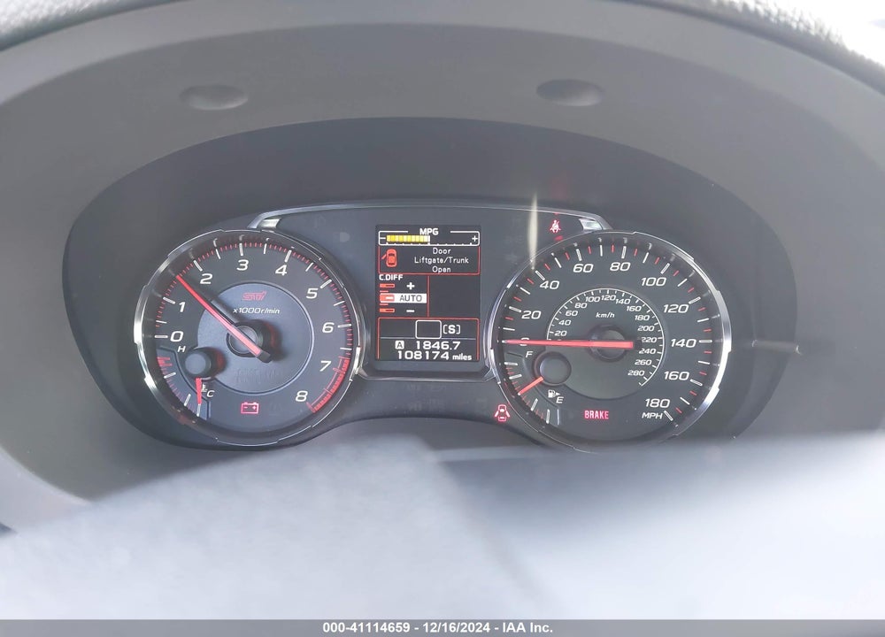 2020 SUBARU WRX STI LIMITED VIN: JF1VA2V62L9805077