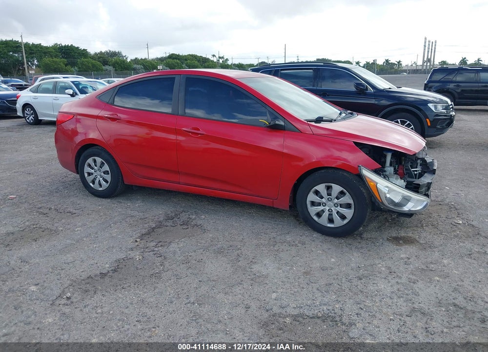 2016 HYUNDAI ACCENT SE VIN: KMHCT4AEXGU043622