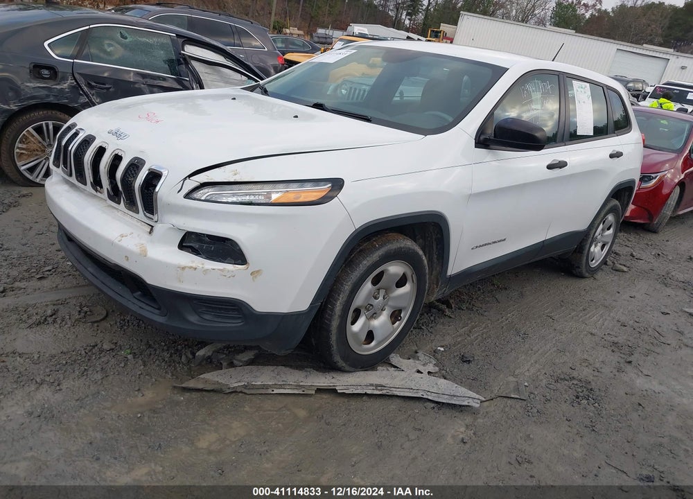 2016 JEEP CHEROKEE SPORT VIN: 1C4PJLAB1GW159968