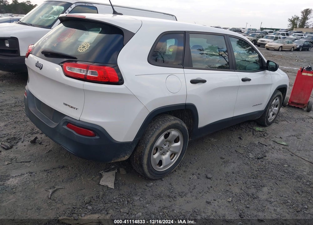 2016 JEEP CHEROKEE SPORT VIN: 1C4PJLAB1GW159968