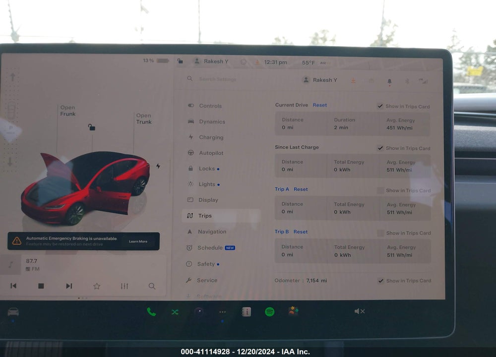 2024 TESLA MODEL 3 VIN: 5YJ3E1EA1RF727331